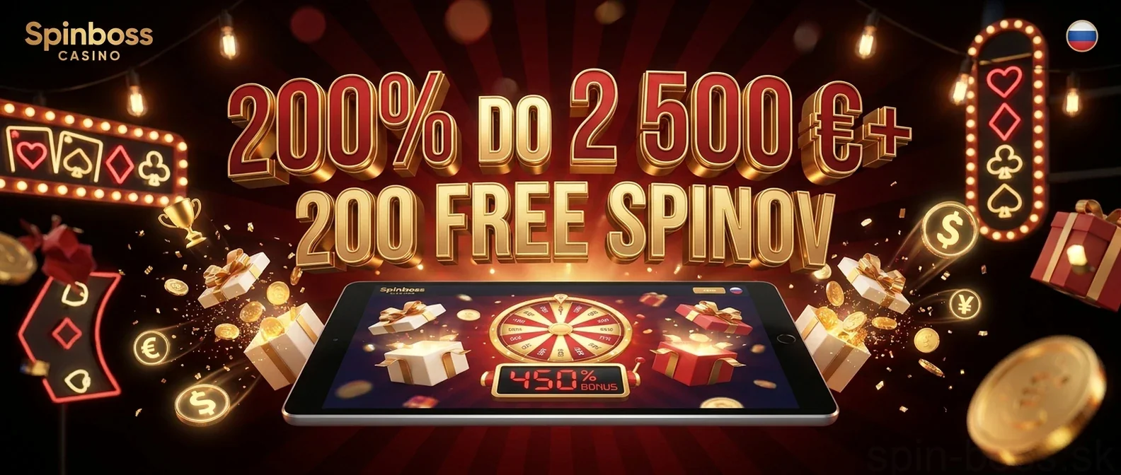 200% DO 2 500 €+ 200 FREE SPINOV